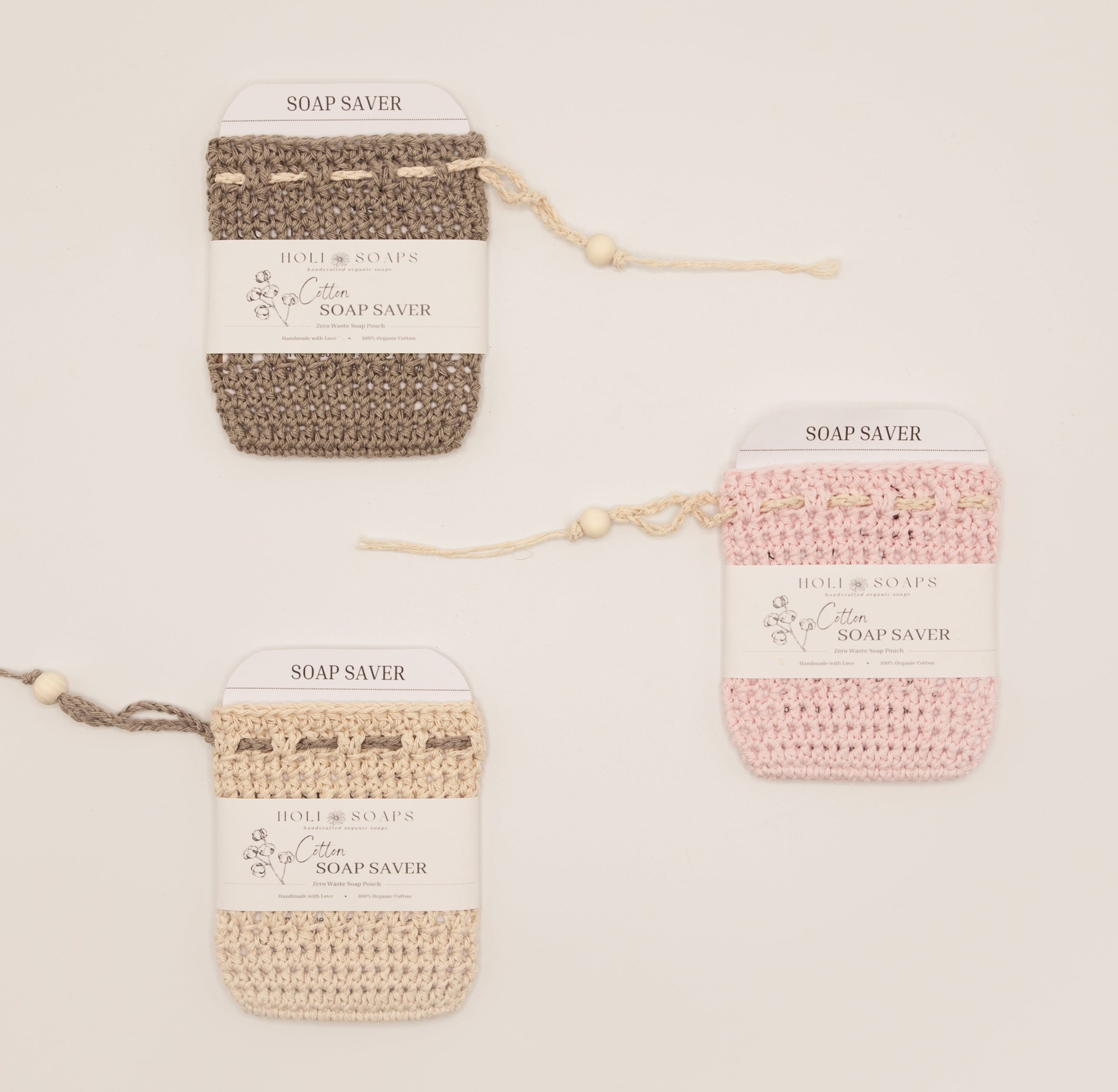 Soap Saver Bag Beige